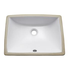 Rectangle Vitreous China 20 in. Undermount Sink Rectangle Vitreous China 20 in. Undermount Sink