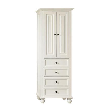 Tompkins French White 24 in. Linen Tower Tompkins French White 24 in. Linen Tower