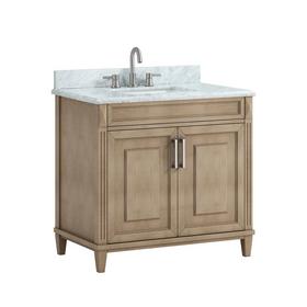 Sterling Savoie Natural 37 in. Vanity with Marble Top Sterling Savoie Natural 37 in. Vanity with Marble Top