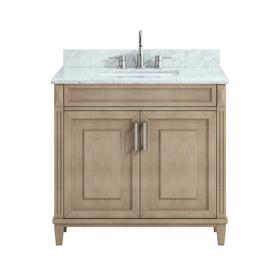 Sterling Savoie Natural 37 in. Vanity with Marble Top Sterling Savoie Natural 37 in. Vanity with Marble Top