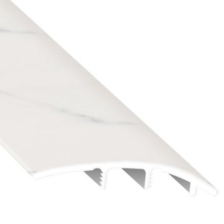 Carrara Marble 94in. Vinyl Overlapping Reducer Carrara Marble 94in. Vinyl Overlapping Reducer