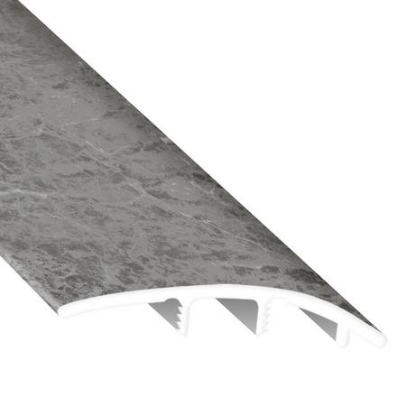 Stone Gray Marble 94in. Vinyl Overlapping Reducer Stone Gray Marble 94in. Vinyl Overlapping Reducer