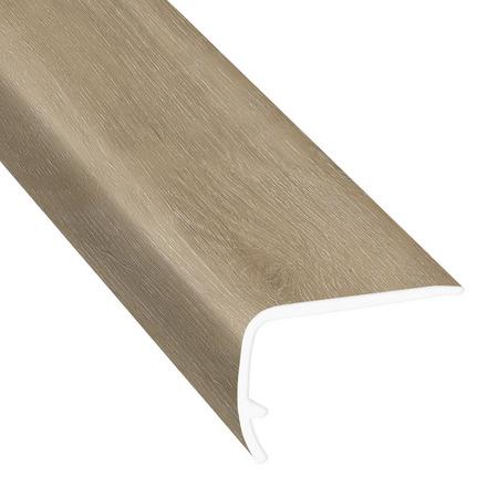 Gray Blonde 94in. Vinyl Overlapping Stair Nose Gray Blonde 94in. Vinyl Overlapping Stair Nose