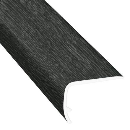 Ebony Grove Ash 94in. Vinyl Overlapping Stair Nose Ebony Grove Ash 94in. Vinyl Overlapping Stair Nose
