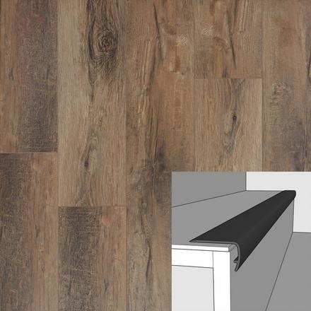 Dolce Oak 94in. Vinyl Overlapping Stair Nose Dolce Oak 94in. Vinyl Overlapping Stair Nose