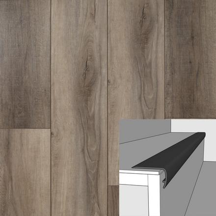 Sossano 94in. Vinyl Overlapping Stair Nose Sossano 94in. Vinyl Overlapping Stair Nose