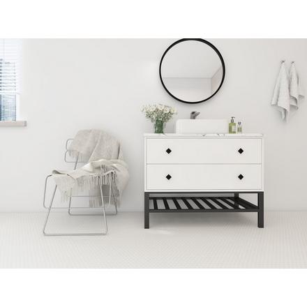 Unglazed White Penny Porcelain Mosaic Unglazed White Penny Porcelain Mosaic