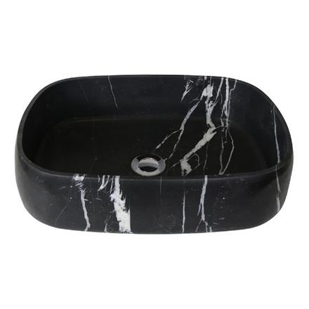 Nero Marquina Rectangular Marble Sink Nero Marquina Rectangular Marble Sink