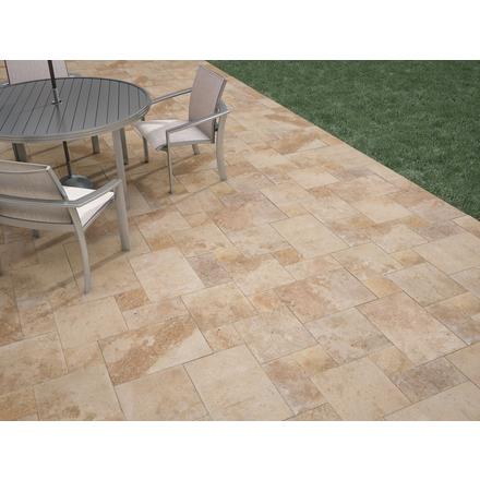 Walnut Tumbled Travertine 3cm. Paver Walnut Tumbled Travertine 3cm. Paver