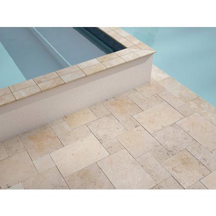 Ivory Tumbled Travertine 3cm. Paver Ivory Tumbled Travertine 3cm. Paver