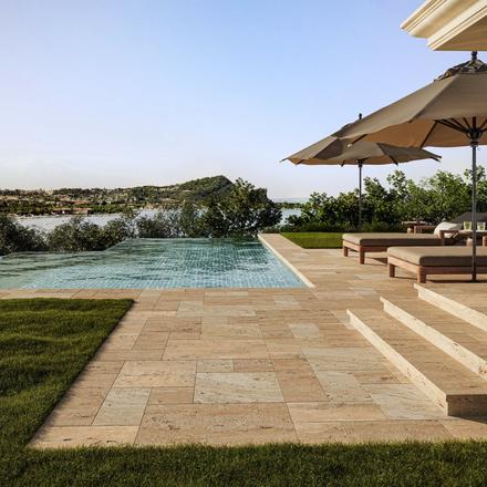 Ivory Tumbled Travertine 3cm. Paver Ivory Tumbled Travertine 3cm. Paver