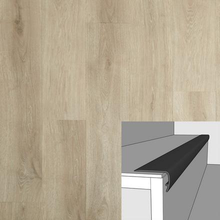 Graycliff 94in. Vinyl Overlapping Stair Nose Graycliff 94in. Vinyl Overlapping Stair Nose