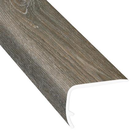 Oxford Brindle Oak 94in. Vinyl Overlapping Stair Nose Oxford Brindle Oak 94in. Vinyl Overlapping Stair Nose