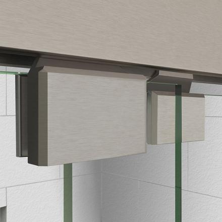 Encore Brushed Nickel Semi-Frameless Bypass Shower Door Encore Brushed Nickel Semi-Frameless Bypass Shower Door