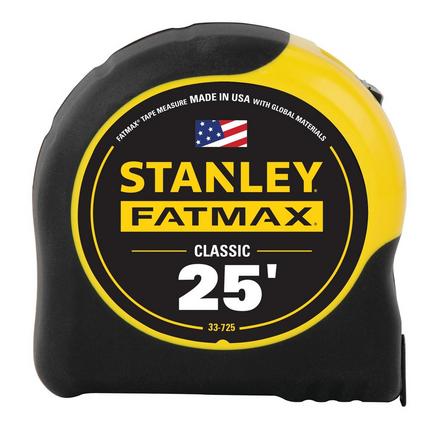 Stanley FatMax 25ft. Classic Tape Measure Stanley FatMax 25ft. Classic Tape Measure