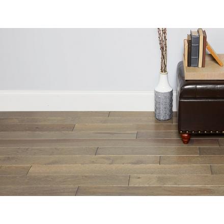 Stylish Gray Hickory Wire-Brushed Solid Hardwood Stylish Gray Hickory Wire-Brushed Solid Hardwood