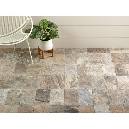 Silver Tumbled Travertine 3cm. Paver Silver Tumbled Travertine 3cm. Paver