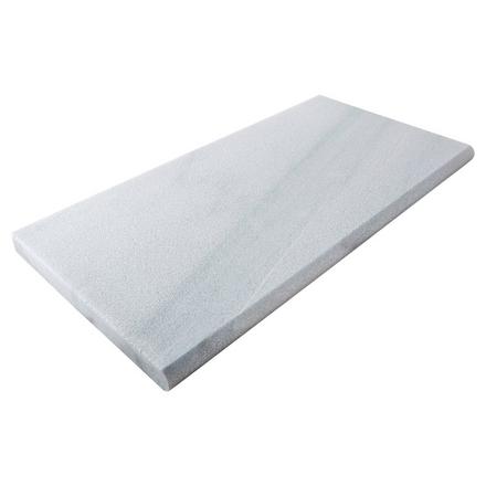 Ice White Sandblasted Marble Bullnose Paver 3cm. Coping Ice White Sandblasted Marble Bullnose Paver 3cm. Coping