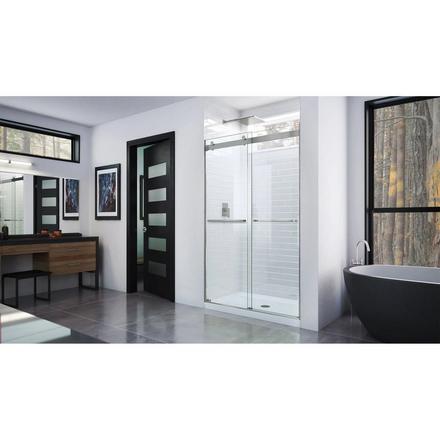 Essence Brushed Nickel Bypass Sliding Shower Door Essence Brushed Nickel Bypass Sliding Shower Door