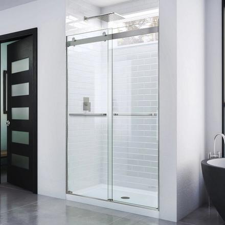 Essence Brushed Nickel Bypass Sliding Shower Door Essence Brushed Nickel Bypass Sliding Shower Door