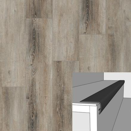 Chateau Geneva 94in. Vinyl Overlapping Stair Nose Chateau Geneva 94in. Vinyl Overlapping Stair Nose