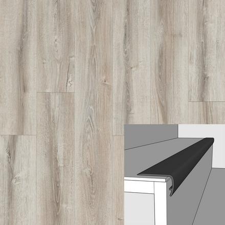 Sanoah Pike 94in. Vinyl Overlapping Stair Nose Sanoah Pike 94in. Vinyl Overlapping Stair Nose
