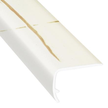 Oro Bianchi 94in. Vinyl Overlapping Stair Nose Oro Bianchi 94in. Vinyl Overlapping Stair Nose