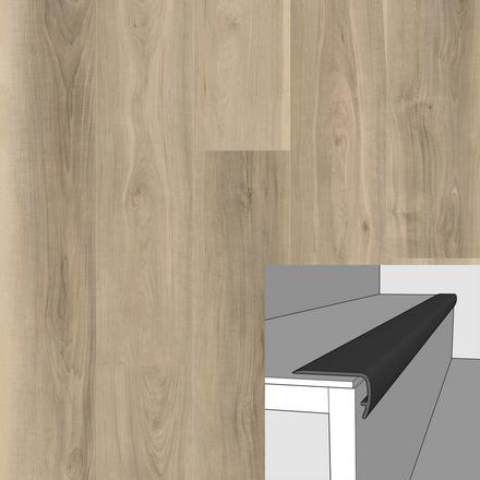 Foxtail Pass 94in. Vinyl Overlapping Stair Nose Foxtail Pass 94in. Vinyl Overlapping Stair Nose