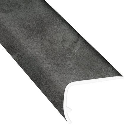 Modern Graphite 94in. Vinyl Overlapping Stair Nose Modern Graphite 94in. Vinyl Overlapping Stair Nose