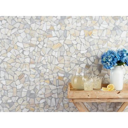 Sienna Sunset Polished Pebble Mosaic Sienna Sunset Polished Pebble Mosaic