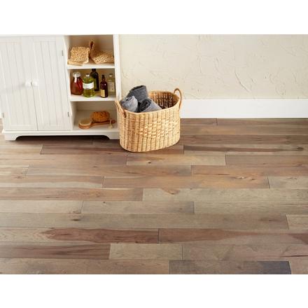 Cobblestone Hickory Wire Brushed Solid Hardwood Cobblestone Hickory Wire Brushed Solid Hardwood