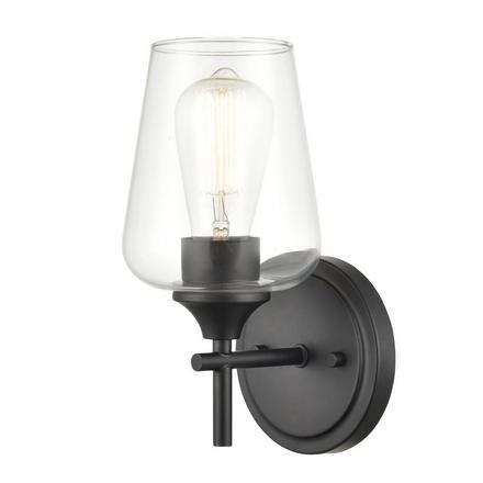 Gianna Matte Black Single Sconce Gianna Matte Black Single Sconce
