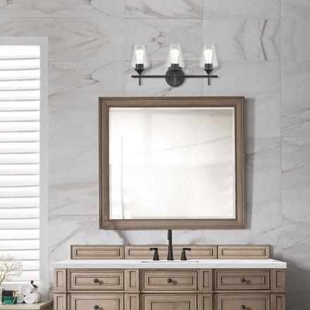 Gianna Matte Black Triple Vanity Light Gianna Matte Black Triple Vanity Light