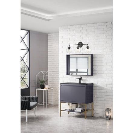 Porter Matte Black Triple Vanity Light Porter Matte Black Triple Vanity Light