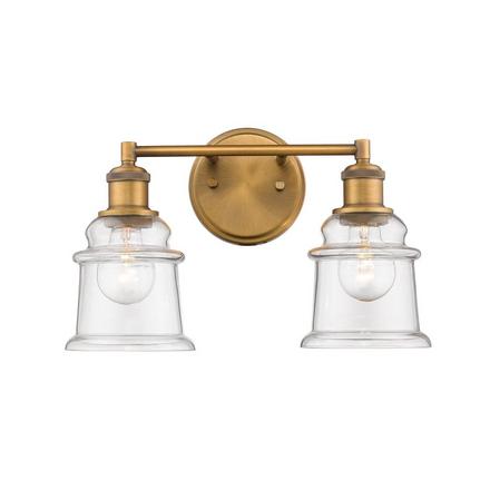 Nova Brushed Bronze Double Vanity Light Nova Brushed Bronze Double Vanity Light