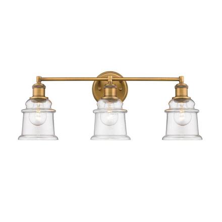 Nova Brushed Bronze Triple Vanity Light Nova Brushed Bronze Triple Vanity Light