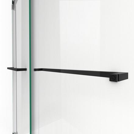 Essence Satin Black Bypass Sliding Shower Door Essence Satin Black Bypass Sliding Shower Door