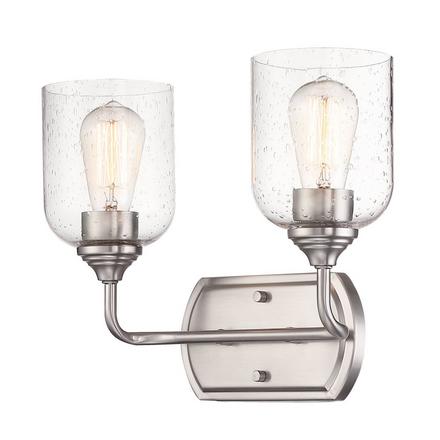 Jade Brushed Nickel Double Vanity Light Jade Double Vanity Light
