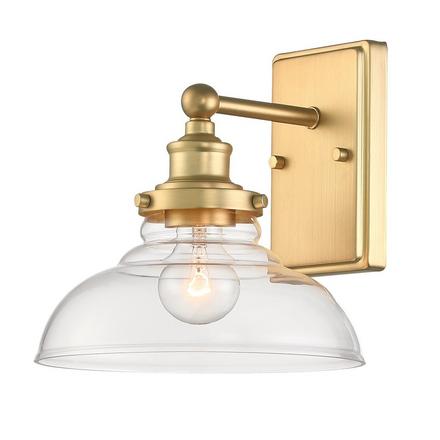 Willa Brushed Gold Single Sconce Willa Single Sconce