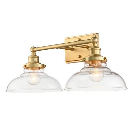 Willa Brushed Gold Double Vanity Light Willa Double Vanity Light