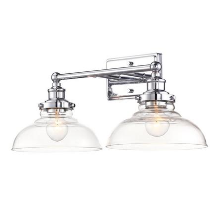 Willa Chrome Double Vanity Light Willa Double Vanity Light