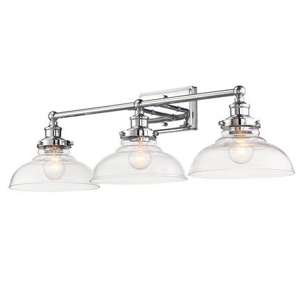 Willa Chrome Triple Vanity Light Willa Triple Vanity Light