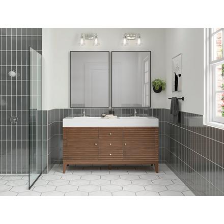 Beck Chrome Double Vanity Light Beck Double Vanity Light