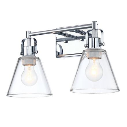 Beck Chrome Double Vanity Light Beck Double Vanity Light