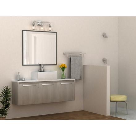 Beck Chrome Triple Vanity Light Beck Triple Vanity Light
