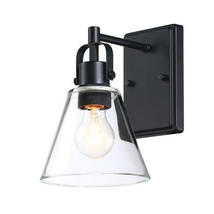 Beck Matte Black Single Sconce Beck Single Sconce