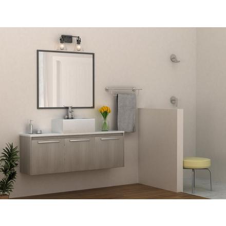 Beck Matte Black Double Vanity Light Beck Double Vanity Light