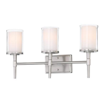 Harlow Brushed Nickel Triple Vanity Light Harlow Triple Vanity Light