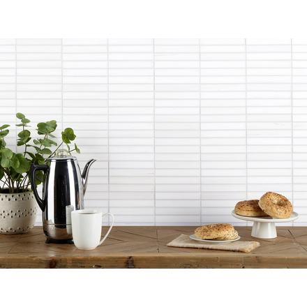 Dolomite Honed Stacked Marble Mosaic Dolomite Honed Stacked Marble Mosaic