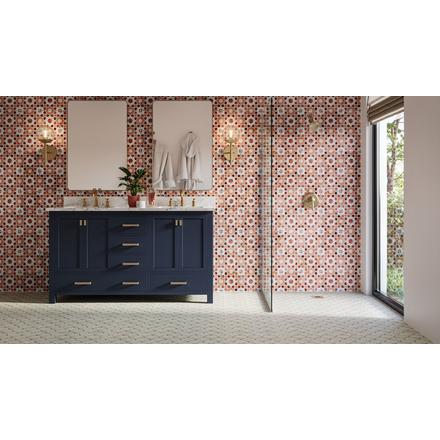 Iceberg Fan Honed Marble Mosaic Iceberg Fan Honed Marble Mosaic